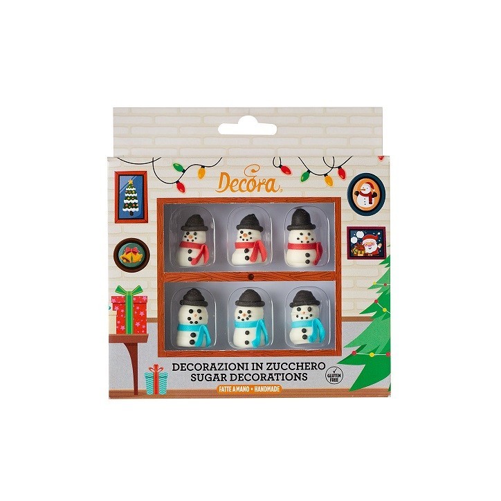 Handcrafted 3D Snowman Sugar Decoration – Winter Decor for Cakes Handcrafted 3D Snowman Sugar Decoration – Winter Decor for Cakes