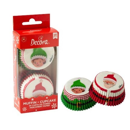 Decora Santa & Elf Cupcake Liners – Perfect for Festive Muffins