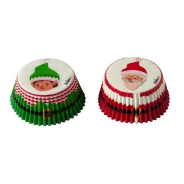 Decora Cupcakeförmchen mit Santa & Elfen – Perfekt für weihnachtliche Muffins & Cupcakes