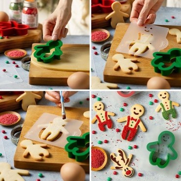 GingerXmas Cookie Kit – Gingerbread Man & Reindeer Cookie Cutters