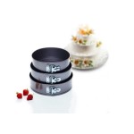 KitchenCraft Antihaft Springformen Set, 3 Stück