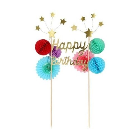 Meri Meri Happy Birthday Cake Topper, 1 pcs