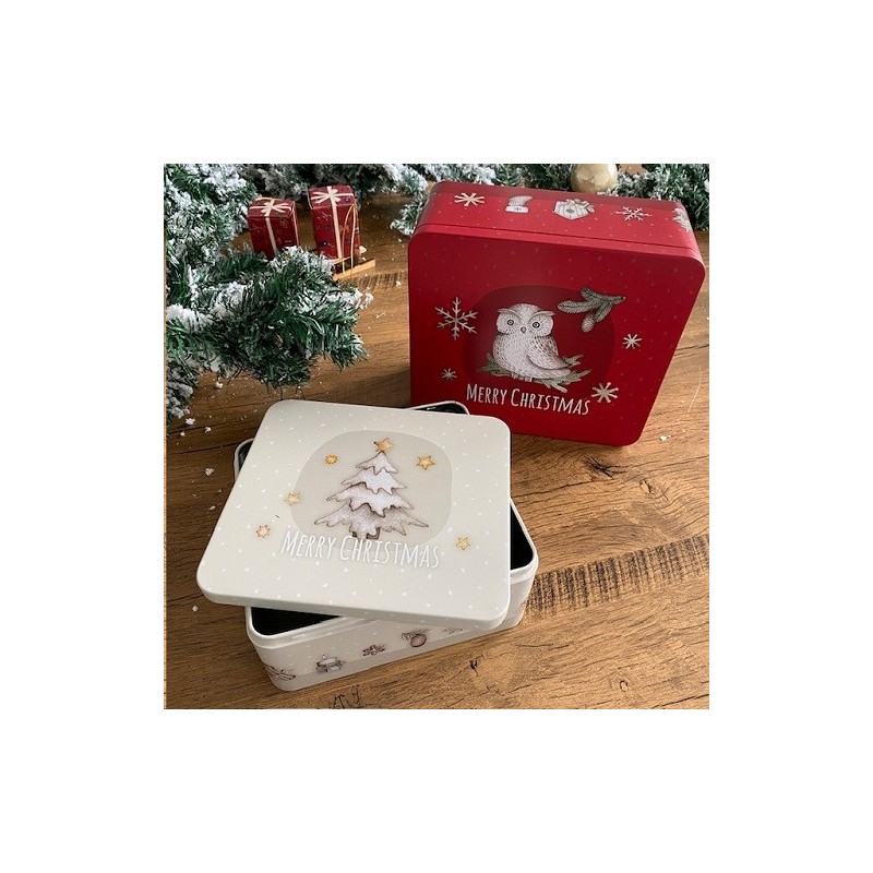 Birkmann Large Tin Set - Merry Christmas, 2 pcs