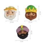 DeKora Three Kings Sugar Decorations, 48 pcs