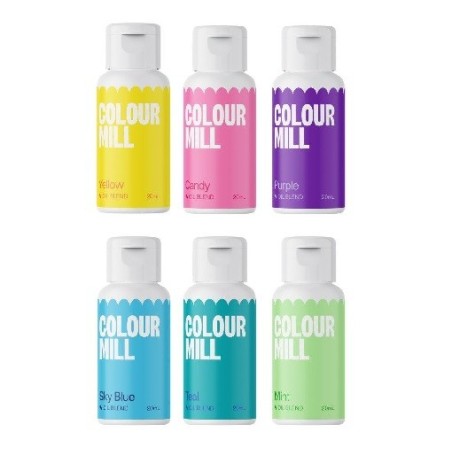 Colour Mill Oil Blend Food Coloring Set POOL PARTY – 6x20ml Summer Colors