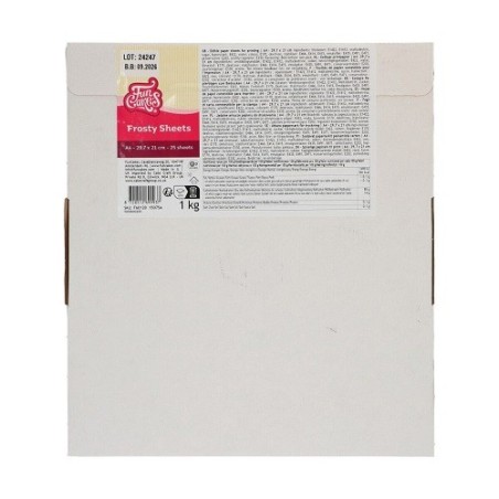 FunCakes Frosty Sheets A4, Pack of 25