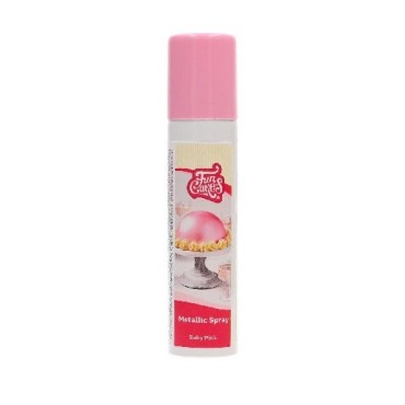 FunCakes Metallic Spray Pink, 100ml