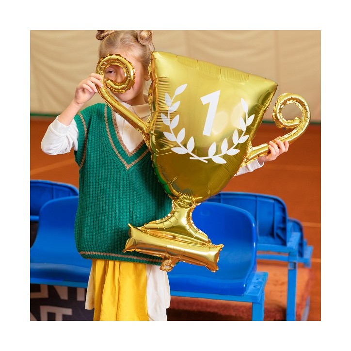 Trophy Foil Balloon - Cup Balloon - Gold Jumpy Mylor Cup Trophy Balloon - Winner Balloon