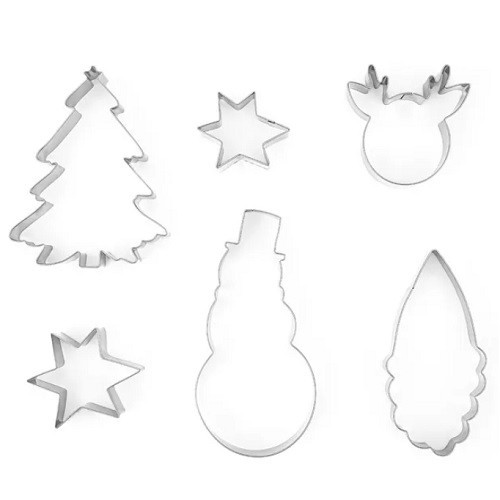 PartyDeco Christmas Cookie Cutter Set 6 pcs PartyDeco Christmas Cookie Cutter Set 6 pcs