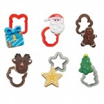 Decora Mini Weihnachten Plätzchenausstecherset, 6 Stück