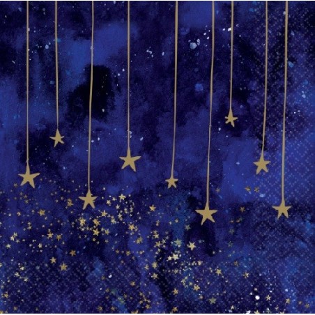 Amscan Servietten Midnight / Mitternacht NYE, 16 Stück