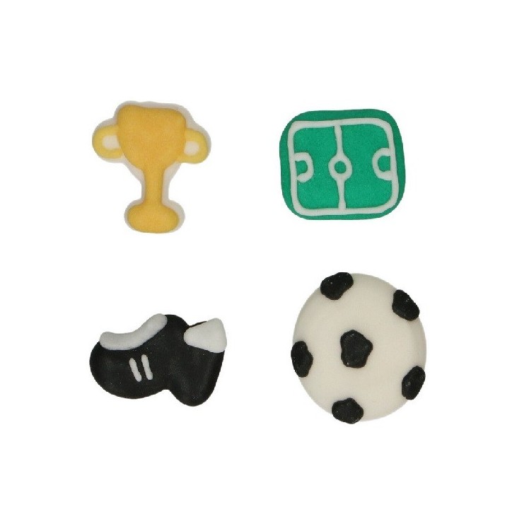 FunCakes Football Set Sugar Decorations, 8 pcs FunCakes Football Set Sugar Decorations, 8 pcs