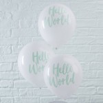 Ginger Ray Hello World Luftballons, 10 Stück Ginger Ray Hello World Luftballons, 10 Stück