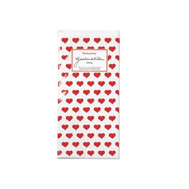 Krima&isa Heart Gift Bags – Set of 6 ❤️