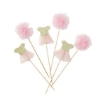 Talking Tables Pink Tutu Toppers, 12 pcs