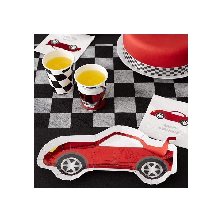 Rennwagen Pappteller für Kindergeburtstag | Talking Tables Rennwagen Pappteller für Kindergeburtstag | Talking Tables