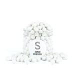 Super Streusel 10mm Chocolate Balls White Cake Decor, 180g Super Streusel 10mm Chocolate Balls White Cake Decor, 180g