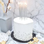 ScrapCooking Geburtstagskerzen Silber, 12 Stück