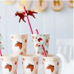 PartyDeco Horse Paper Straws, 6 pcs PartyDeco Horse Paper Straws, 6 pcs