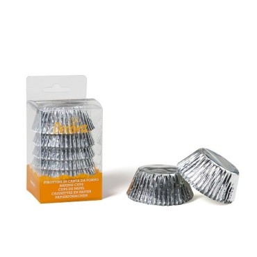 Decora Silver Cupcake Liners – 60 pcs | Elegant Baking Décor