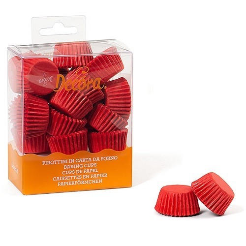 Decora Papier-Pralinenkapseln Rot, 200 Stück Decora Papier-Pralinenkapseln Rot, 200 Stück