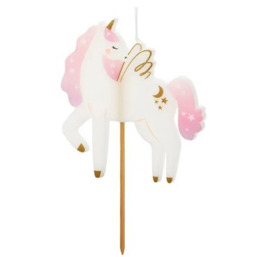 Einhorn Geburtstagskerze PartyDeco