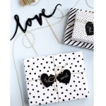 PartyDeco Love Cake Topper - Black, 7x23cm PartyDeco Love Cake Topper - Black, 7x23cm