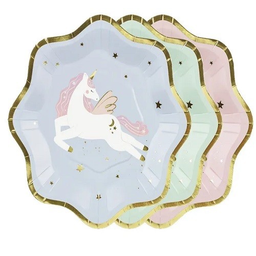 PartyDeco Unicorn Plates, 6 pcs PartyDeco Unicorn Plates, 6 pcs