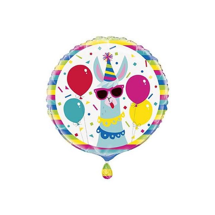 Unique Party Lama Folienballon – 45,7 cm | Bunte Partydeko Unique Party Lama Folienballon – 45,7 cm | Bunte Partydeko