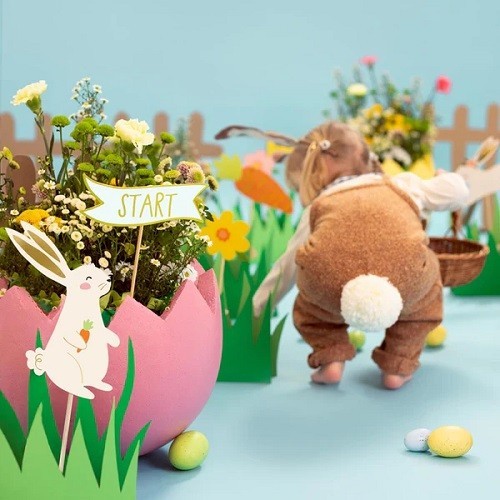 PartyDeco Easter Hunt Topper Set, 10-pcs