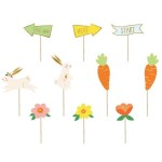 PartyDeco Easter Hunt Topper Set, 10-pcs