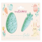 ScrapCooking Egg & Carrot Cookie Cutter Set, 2 pcs ScrapCooking Egg & Carrot Cookie Cutter Set, 2 pcs