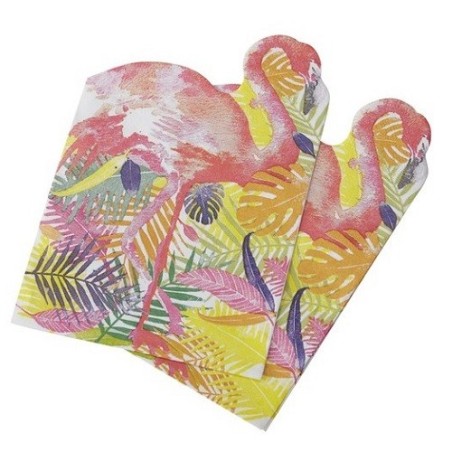 Ginger Ray Flamingo Beach Servietten – 20 Stück | Sommerliche Partydeko