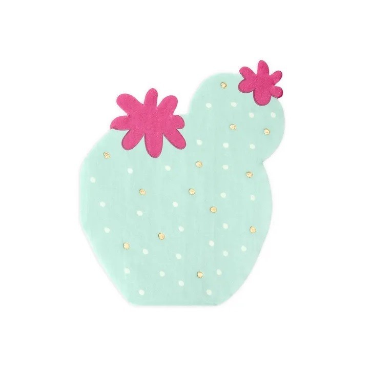 PartyDeco Cactus Napkins, 20 pcs