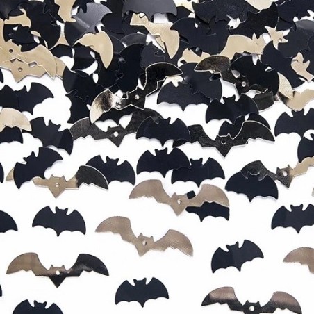 Halloween Fledermaus Konfetti – Schwarz & Gold | 15g