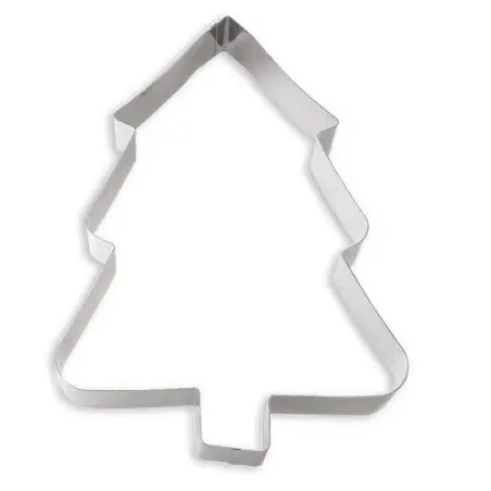 Decora Tannenbaum Backrahmen – Edelstahl Backform für Weihnachten
