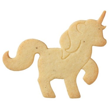Unicorn Cookie Cutter with Imprint