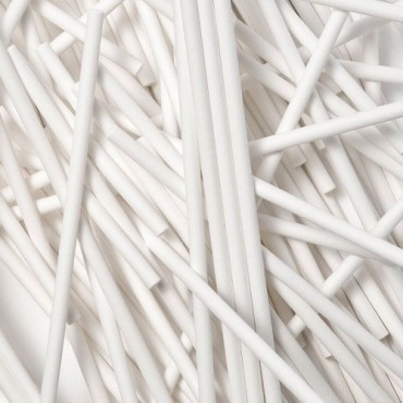Bakeria 15cm Paper Cake Pop Sticks white, 25 pcs