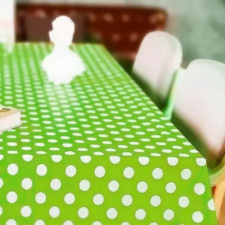 Unique Party Lime Green Tablecover, 213x137cm - 50261
