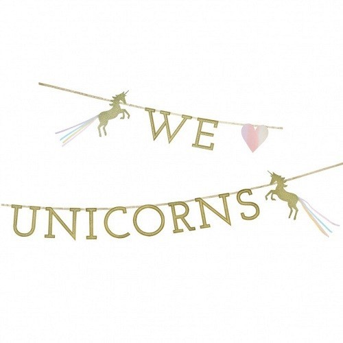 Talking Tables We Love Unicorns Banner, 300cm