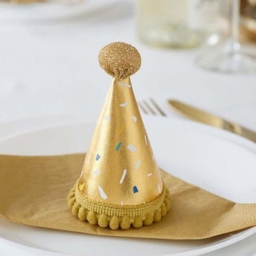 Talking Tables VIP Gold Mini Hat – Luxe Party Accessory