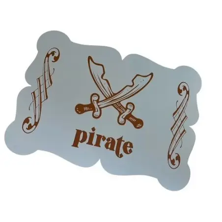 Santex 6 Pirate Placemats – Perfect Decor for Your Pirate Party