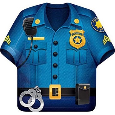 Party Creations Police Uniform Plates, 8 pcs