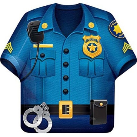 Party Creations Police Uniform Plates, 8 pcs