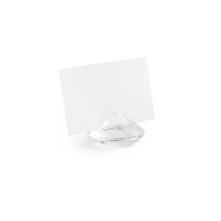 PartyDeco Diamond Place Card Holders, 10pcs