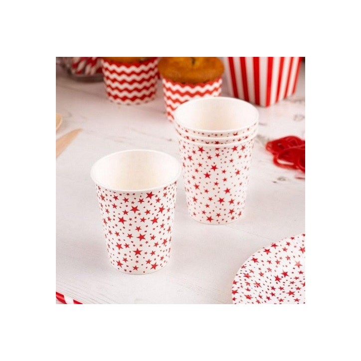 Neviti Paper Cups Carnival Stars Red (8 pcs) – Perfect for Parties | Bakeria Neviti Paper Cups Carnival Stars Red (8 pcs) – Perfect for Parties | Bakeria