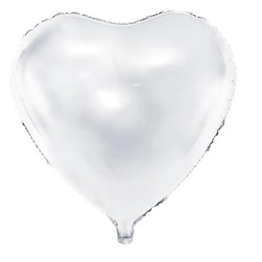 PartyDeco Foil Balloon Heart White – Romantic Décor for Weddings | Bakeria