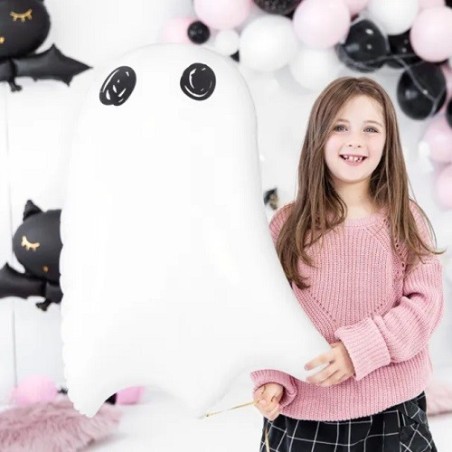 PartyDeco Foil Balloon Ghost (48 x 68 cm) – Perfect for Halloween | Bakeria