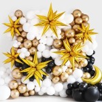 PartyDeco Folienballon 3D Stern, 95cm PartyDeco Folienballon 3D Stern, 95cm