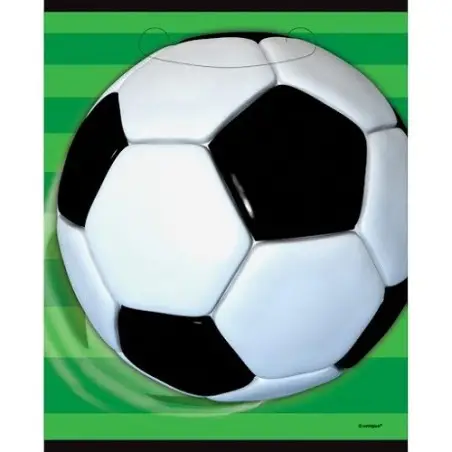 Unique Party Football Gift Bags, 8 pcs